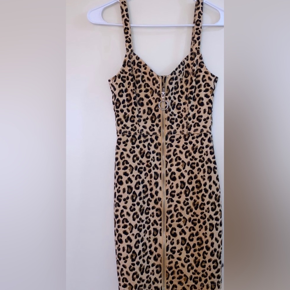 H&M Leopard print mini dress